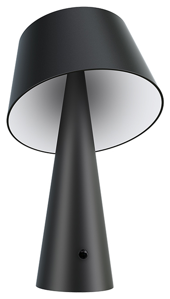Lampe table solaire noir mat